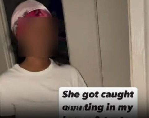 Woman Allegedly Got Caught Cheating By Her Man In His House So He Decides To Kick Her Out, She Thought Calling The Dude Would Make Things Better!