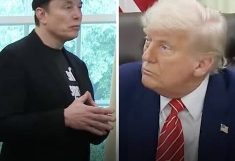 Elon Musk, 53, Sports a Black Eye at Oval Office Farewell Conference With Donald Trump, Sparking Online Stir — Photos